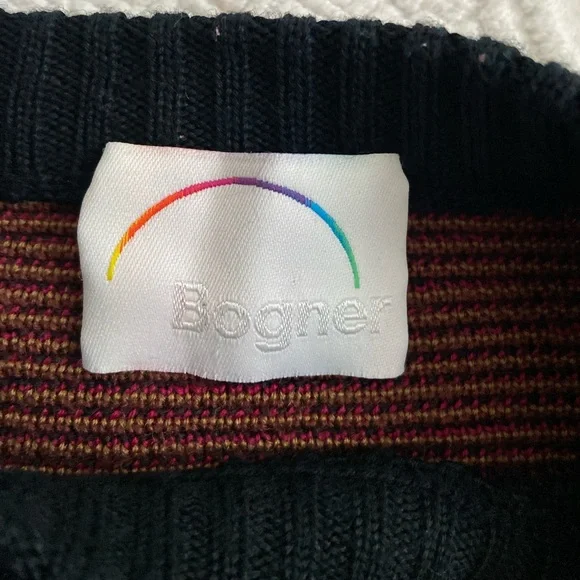 Bogner Vintage 80s Jacquard Knit Ski Sweater Desert Cactus Design Wool Sweater - Picture 11 of 14